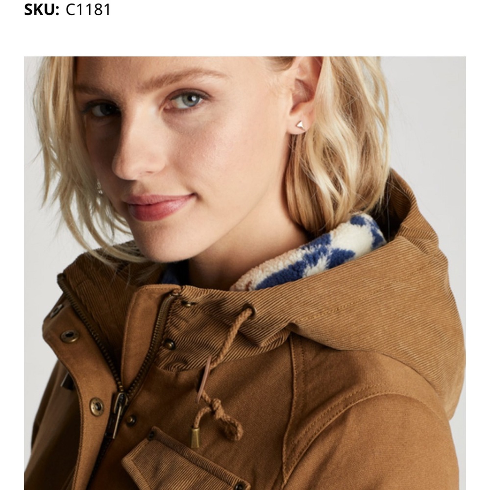 Pendleton Women's Marias Canvas Cord Trim Parka (NWT) - Picture 2 of 15